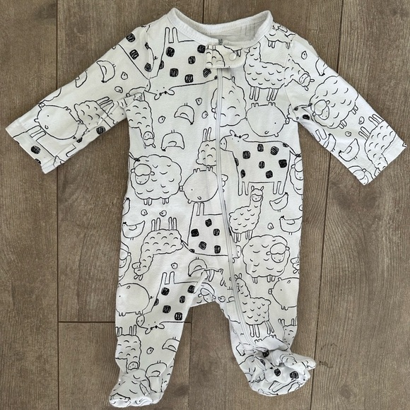 Carter’s 3 month baby boy zip footies - Picture 5 of 7